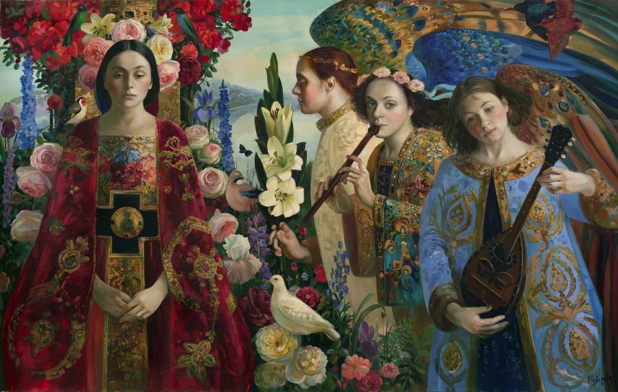 The Annunciation in Red